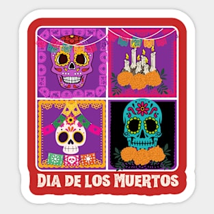 Dia de los Muertos , day of deads ,Design2 Sticker